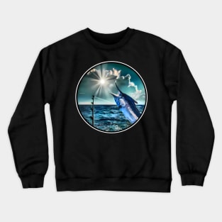 Marlin deep sea fishing Crewneck Sweatshirt